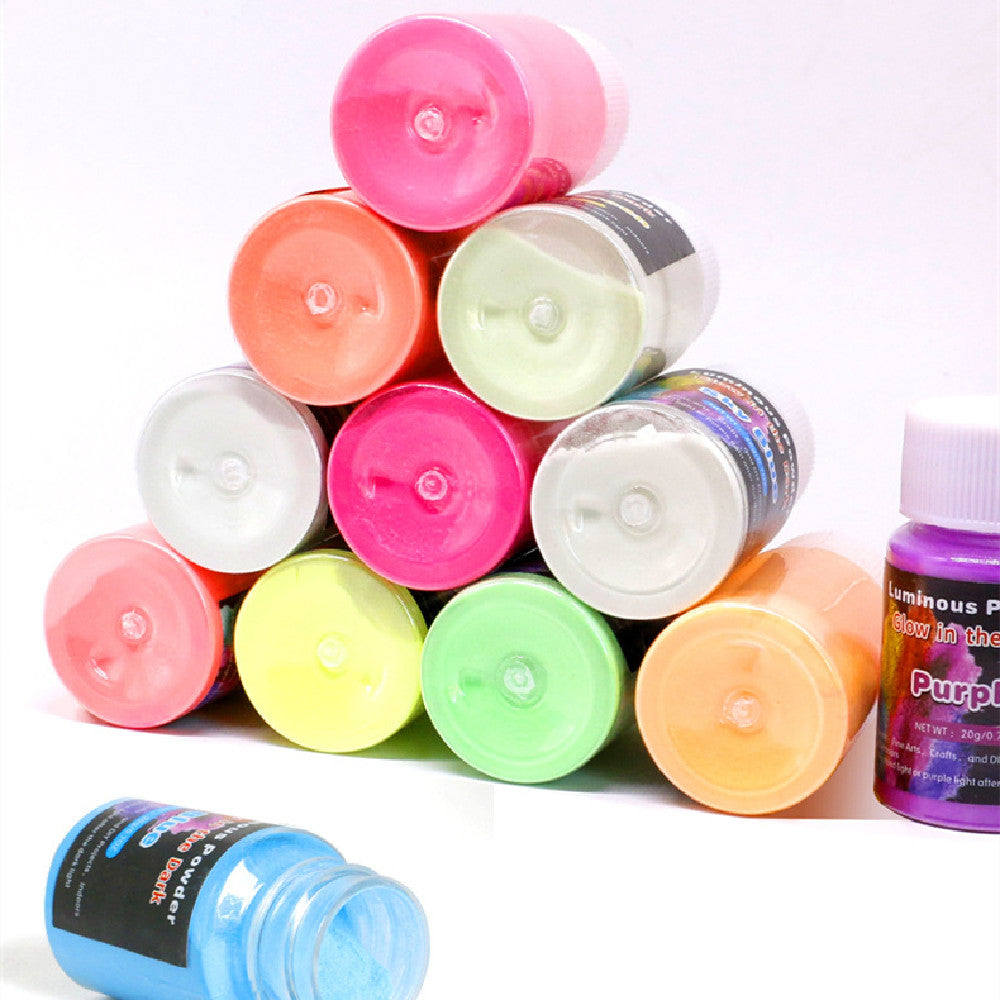 Glowtopia - 12 pcs Glow in Dark Powder